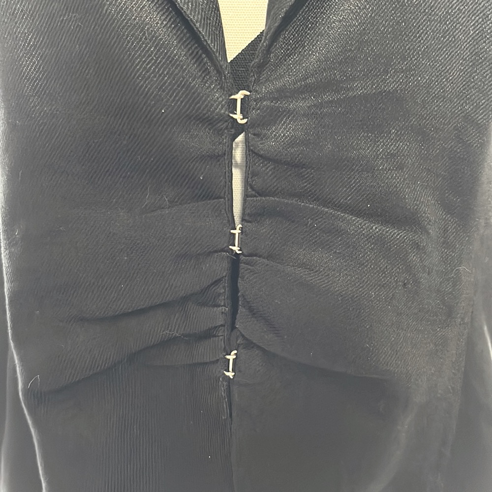 Worthington Linen Black Blazer Size 10 - Picture 3 of 6